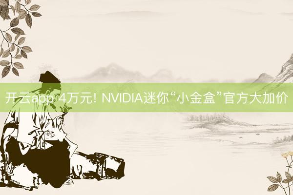 开云app 4万元! NVIDIA迷你“小金盒”官方大加价